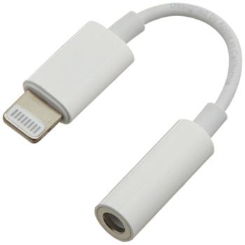 PremiumCord Apple Lightning audio redukční kabel na 3.5 mm stereo jack/female, bílý (kipod51)
