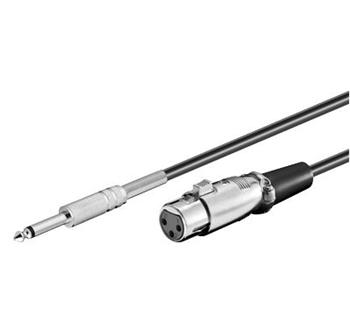 PremiumCord Kabel Jack 6.3mm-XLR M/F 6m (kjackxlr01)