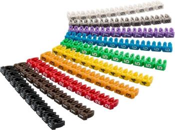goobay Označovací klipy na kabel do průměru 2.5mm, 10x10ks, čísla (zvpzn01)