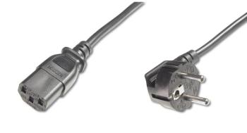 PremiumCord napájecí kabel 240V, délka 2m CEE7 pravoúhlý/IEC C13 černý (kpsp2)