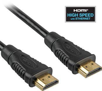 PremiumCord HDMI High Speed + Ethernet kabel, zlacené konektory, 25m (kphdme25)
