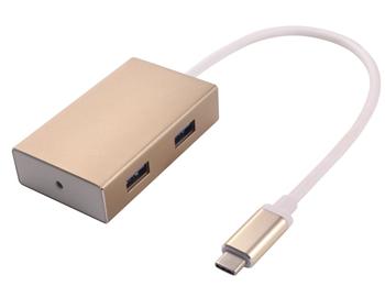 PremiumCord USB3.1 hub 4x USB3.0 hliníkové pouzdro (ku31hub01)