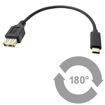 PremiumCord Adaptér USB 3.1 konektor C/male - USB 3.0 konektor A/female, 0,2m OTG (kur31-01)