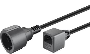 Avacom Prodlužovací přívod 230V s EURO konektorem C14 (IEC connection) , 20cm (ppu1-01)
