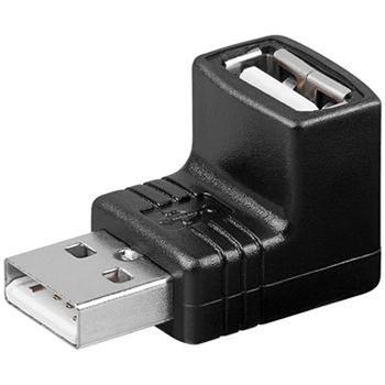 PremiumCord USB redukce A-A, Male/Female 90° (kur-17)