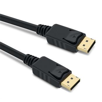 PremiumCord DisplayPort 1.4 přípojný kabel M/M, zlacené konektory, 0,5m (kport8-005)