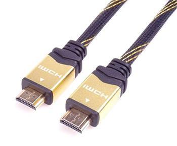 PremiumCord HDMI 2.0 High Speed + Ethernet kabel HQ, zlacené konektory, 1,5m (kphdm2q015)