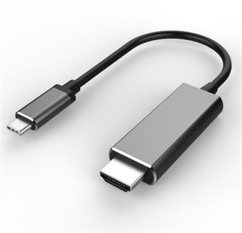 PremiumCord USB3.1 typ-C na HDMI kabel 1,8m rozlišení obrazu 4K*2K@60Hz Aluminium (ku31hdmi08)