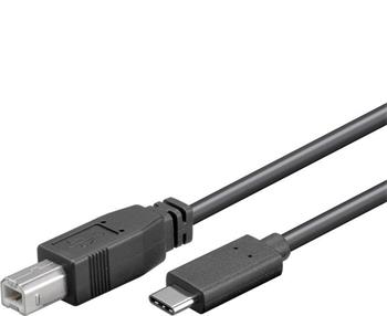 PremiumCord Kabel USB 3.1 konektor C/male - USB 2.0 konektor B/male, 1m (ku31cd1bk)