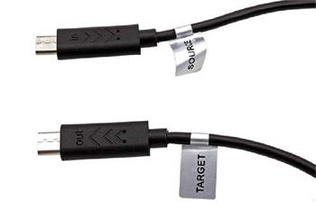PremiumCord USB 2.0 kabel na propojení dvou chytrých telefonů, microUSB B(M)- microUSB B(M),0,3m,OTG (kur-20)