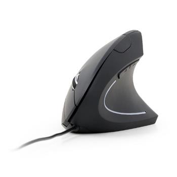 Myš GEMBIRD MUS-ERGO-01, ergonomická, černá, USB (MYS053279)