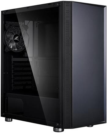 Zalman case miditower R2 black, bez zdroje, ATX, 1x 120mm RGB ventilátor, 1x USB 3.0, 2x USB 2.0, tvrzené sklo, černá (R2 Black)