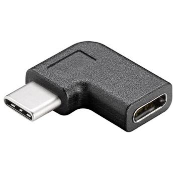 PremiumCord Adaptér USB 3.1 konektor C/male - C/female zahnutý 90° (kur31-13)