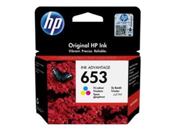 HP 653 Tri-color Original Ink Advantage Cartridge (3YM74AE)