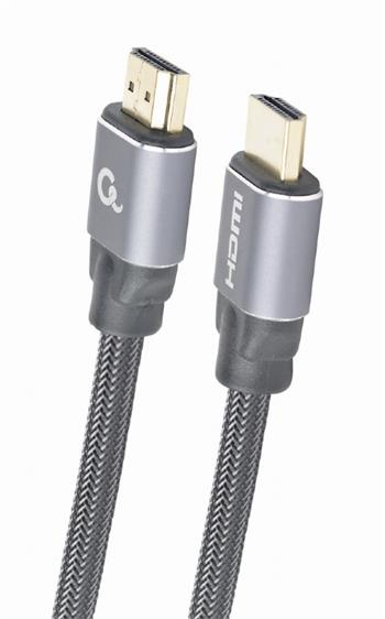 CABLEXPERT Kabel HDMI 2.0, 2m, opletený, černý, ethernet, blister (KAB051MB7)