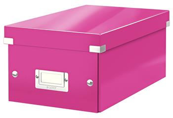 LEITZ Krabice na DVD Click&Store, růžová (60420023)