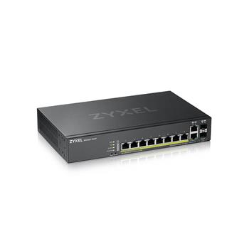 Zyxel GS2220-10HP,EU region,8-port GbE L2 PoE Switch with GbE Uplink (1 year NCC Pro pack license bundled) (GS2220-10HP-EU0101F)