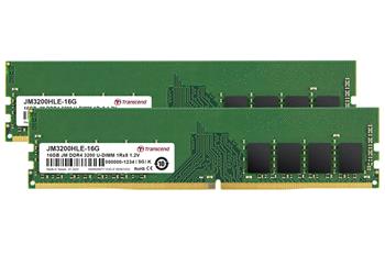 Transcend paměť 32GB DDR4 3200 U-DIMM (JetRam) KIT (2x16GB) 1Rx8 CL22 (JM3200HLE-32GK)