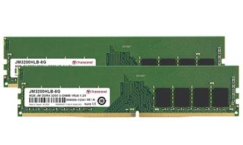 Transcend paměť 16GB DDR4 3200 U-DIMM (JetRam) KIT (2x8GB) 1Rx8 CL22 (JM3200HLB-16GK)