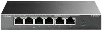 TP-Link TL-SF1006P PoE switch 6port LAN /4x POE out 67W (až 30W/port) (TL-SF1006P)