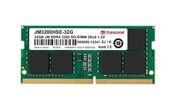 Transcend paměť 32GB (JetRam) SODIMM DDR4 3200 2Rx8 CL22 (JM3200HSE-32G)