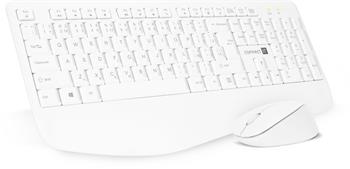 CONNECT IT Combo bezdrátová bílá klávesnice + myš, (+1x AAA +1x AA baterie zdarma), CZ + SK layout (CKM-7804-CS)