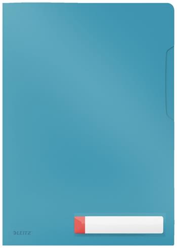 LEITZ L Desky na dokumenty Cosy A4, neprůhledný PP 200 mic, 3 ks, klidná modrá (47080061)