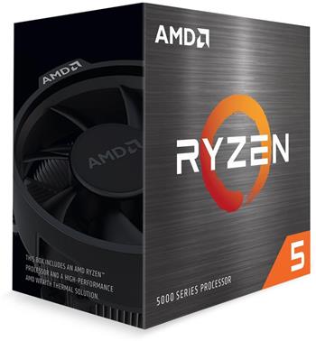 AMD cpu Ryzen 5 5600X AM4 Box (6core, 12x vlákno, 3.7GHz / 4.6GHz, 32MB cache, 65W), s chladičem Wraith Stealth (100-100000065BOX)