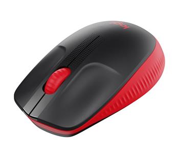 Logitech myš Wireless Mouse M190 - optická, 3 tlačítka, 1000dpi, červená (910-005908)
