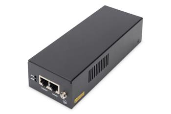 DIGITUS Injektor Gigabit Ethernet PoE ++, napájecí piny 802.3bt: 4/5 (+), 7/8 (-) a 3/6 (+), 1/2 (-), 85 W (DN-95109)