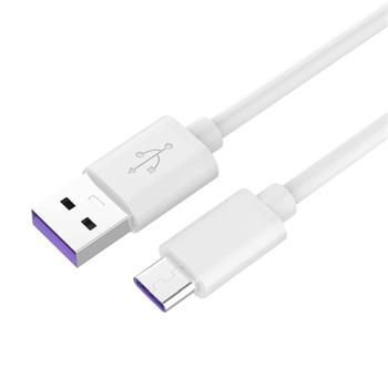 PremiumCord Kabel USB-C 3.1 C/M - USB 2.0 A/M, Super fast charging 5A, bílý, 1m (ku31cp1w)