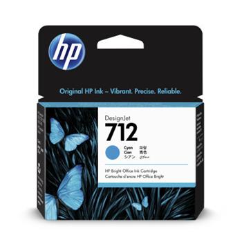 HP 712 29-ml Cyan DesignJet Ink (3ED67A)