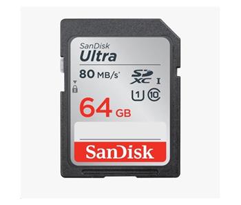 SanDisk SDXC karta 64GB Ultra (100MB/s Class 10 UHS-I) (SDSDUNR-064G-GN3IN)