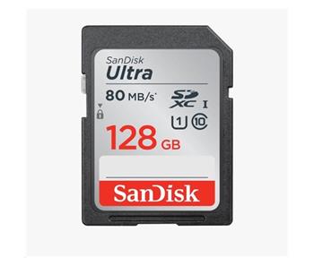SanDisk SDXC karta 128GB Ultra (100MB/s Class 10 UHS-I) (SDSDUNR-128G-GN3IN)