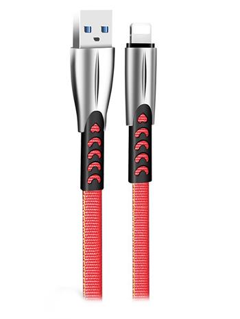 Colorway Datový Kabel USB-Apple Lightning/ 2.4A/ 1m/ Zinc Alloy/ Červený (CW-CBUL010-RD)