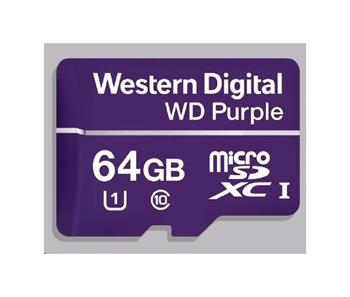 WD MicroSDXC karta 64GB Purple WDD064G1P0C Class 10, 16 TBW (WDD064G1P0C)