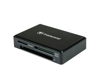 Transcend USB-C čtečka paměťových karet, černá - SDHC/SDXC (UHS-I), microSDHC/microSDXC (UHS-I), CompactFlash (UDMA7) (TS-RDC8K2)