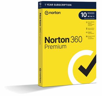 NORTON 360 PREMIUM 75GB CZ 1 uživatel pro 10 zařízení na 1rok_CZ box (21416695)