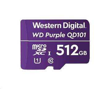 WD MicroSDXC karta 512GB Purple WDD512G1P0C Class 10 (R:100/W:60 MB/s) (WDD512G1P0C)