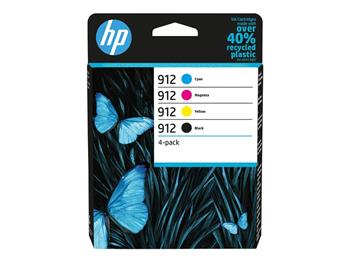 HP Ink Cartridge 912/CMYK/315/300 stran/4-pack (6ZC74AE)