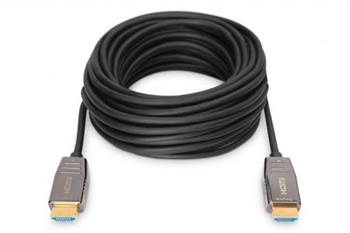 Digitus HDMI AOC hybridní optický kabel, Type A M/M, 10m, UHD 8K@60Hz, CE, gold, bl (AK-330126-100-S)