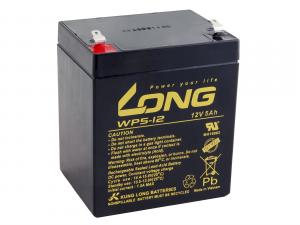 Baterie Long 12V 5Ah olověný akumulátor F1 (WP5-12 F1) (PBLO-12V005-F1A-1)