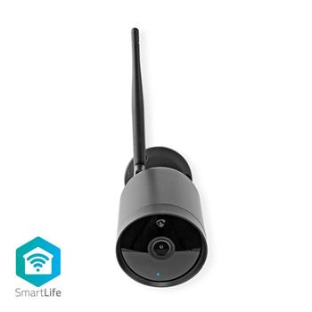 Nedis WIFICO40CBK - SmartLife Venkovní Kamera | Wi-Fi | Full HD 1080p | IP65 | Cloud / Micro SD | 12 V DC | Noční viděn (WIFICO40CBK)