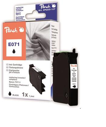PEACH kompatibilní cartridge Epson T0711, black, 8,4 ml (313933)