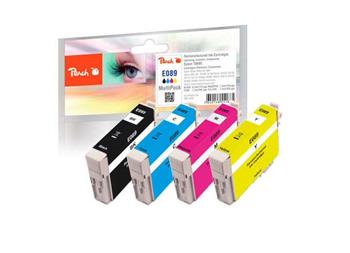 PEACH kompatibilní cartridge Epson T0895 MultiPack 1x Black, Cyan, Magenta, Yellow, 1x8,4 ml, 3x7,2 ml (314764)