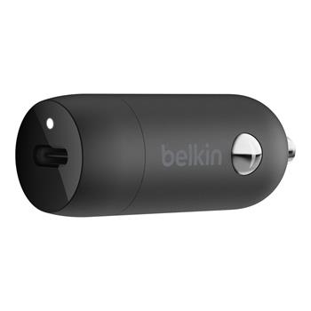 Belkin BOOST CHARGE™ 20W USB-C Power Delivery nabíječka do auta, černá (CCA003btBK)