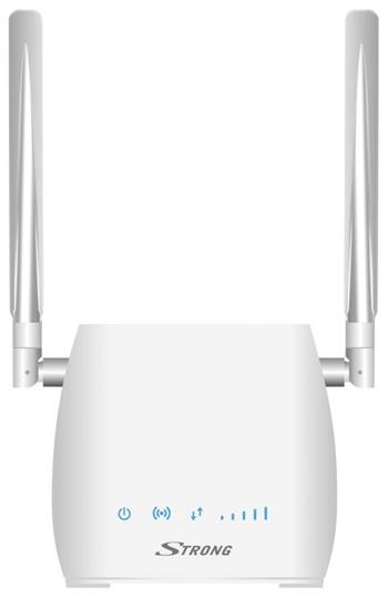 STRONG 4G LTE Router 300M/ Wi-Fi standard 802.11 b/g/n/ 300 Mbit/s/ 2,4GHz/ 1x LAN/ USB/ SIM slot/ 2 odnímatelné antény (4GROUTER300M)
