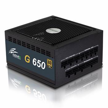 EVOLVEO G650 zdroj 650W, eff 90%, 80+ GOLD, aPFC, modulární, retail (E-G650R)