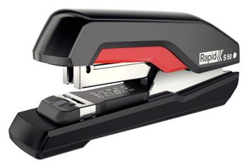 Rapid stolní sešívačka Supreme S50 SuperFlatClinch™, 50 listů, černá/červená (5000544)
