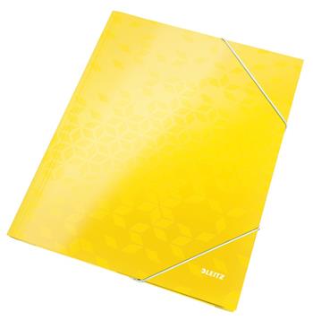 LEITZ Tříchlopňové desky WOW, A4, žlutá (39820016)